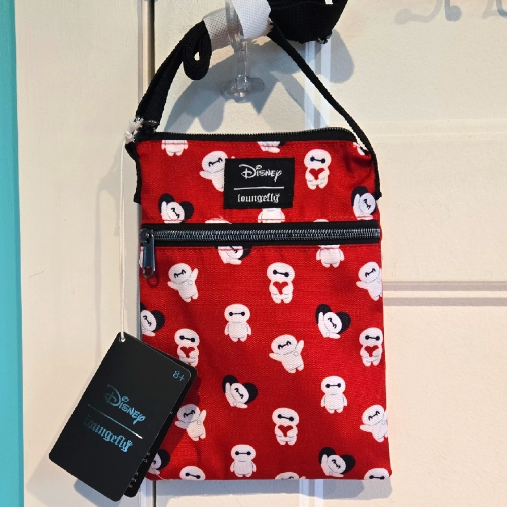Loungefly Disney Big Hero 6 Baymax Crossbody Red White Black New W Tags NWT Red
